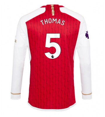 Lacne Muži Futbalové dres Arsenal Thomas Partey #5 2023-24 Dlhy Rukáv - Domáci